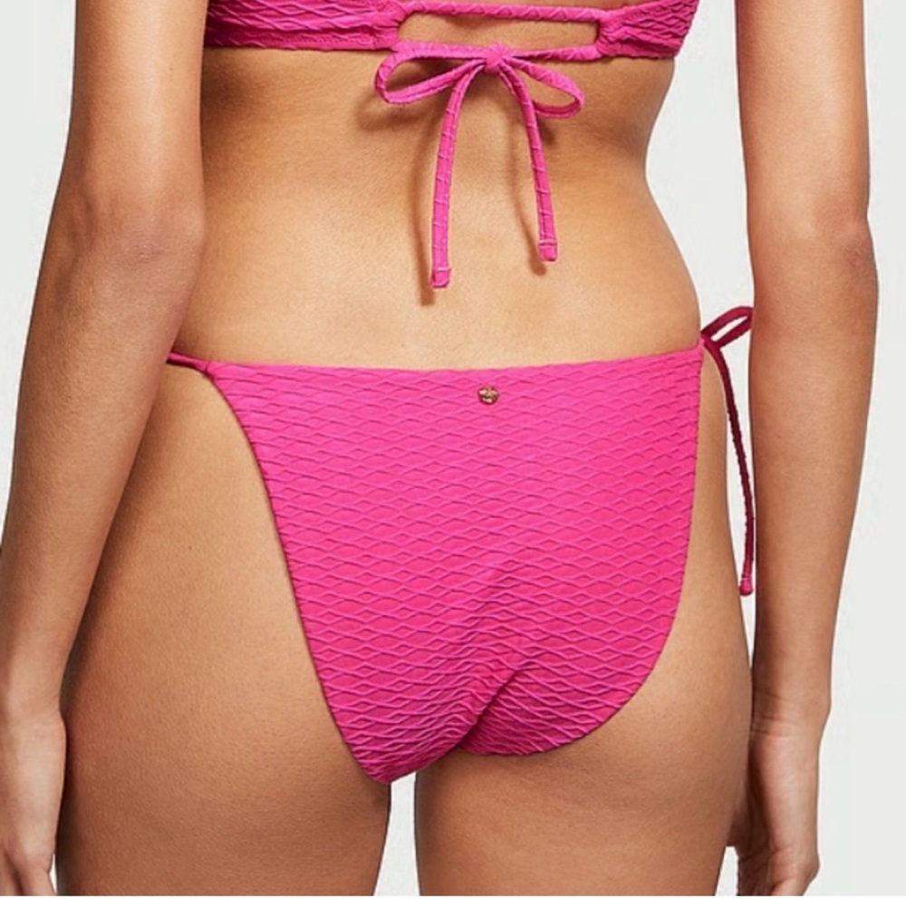 Victoria Secret String bikini bottom textured  cheeky bottom only - Picture 8 of 11